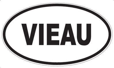 VIEAU - Oval Sticker
