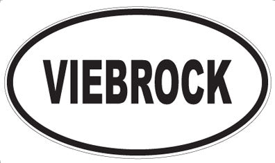 VIEBROCK - Oval Sticker