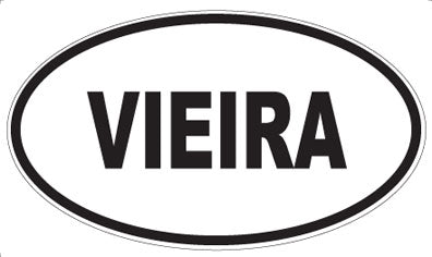 VIEIRA - Oval Sticker