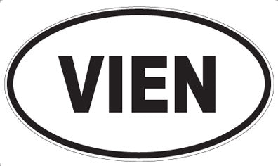 VIEN - Oval Sticker