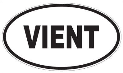VIENT - Oval Sticker