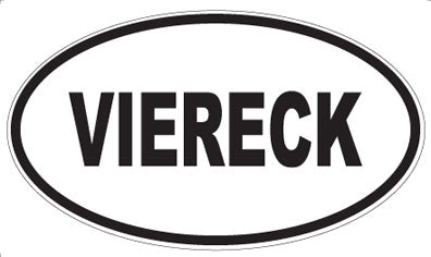 VIERECK - Oval Sticker