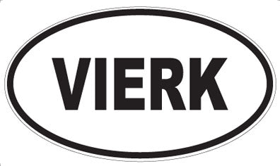VIERK - Oval Sticker