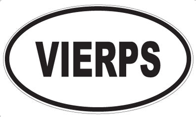 VIERPS - Oval Sticker