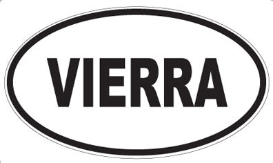 VIERRA - Oval Sticker