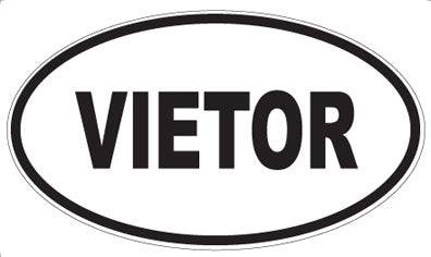 VIETOR - Oval Sticker