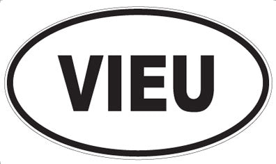 VIEU - Oval Sticker