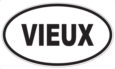 VIEUX - Oval Sticker