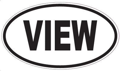 VIEW - Oval Sticker