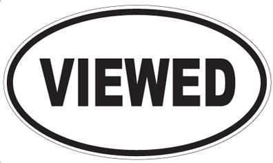 VIEWED - Oval Sticker