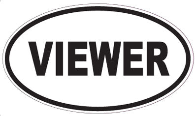 VIEWER - Oval Sticker