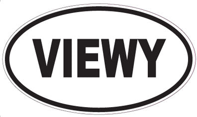 VIEWY - Oval Sticker