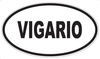 VIGARIO - Oval Sticker