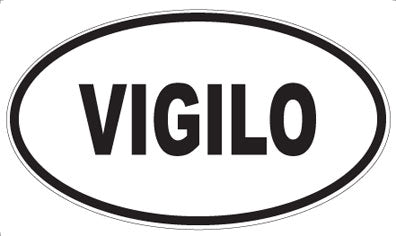 VIGILO - Oval Sticker