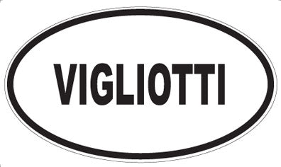 VIGLIOTTI - Oval Sticker