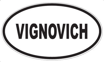 VIGNOVICH - Oval Sticker