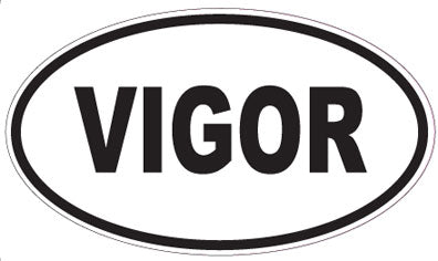 VIGOR - Oval Sticker