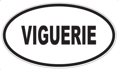 VIGUERIE - Oval Sticker
