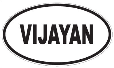 VIJAYAN - Oval Sticker
