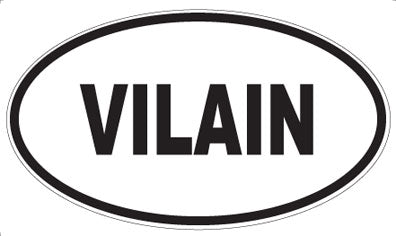 VILAIN - Oval Sticker