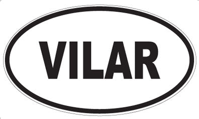VILAR - Oval Sticker