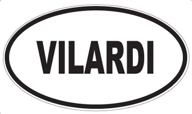 VILARDI - Oval Sticker