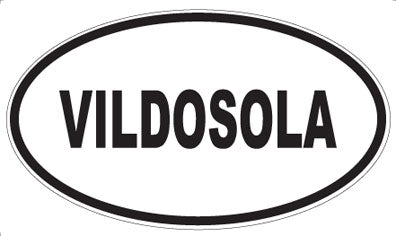 VILDOSOLA - Oval Sticker