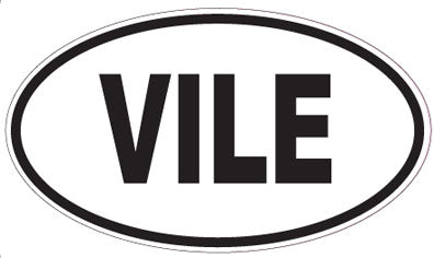 VILE - Oval Sticker