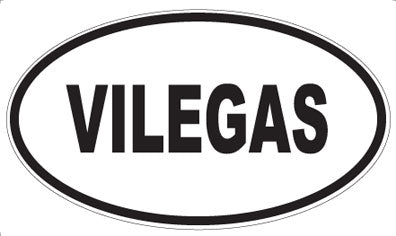 VILEGAS - Oval Sticker
