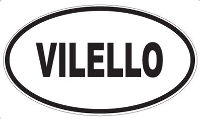VILELLO - Oval Sticker
