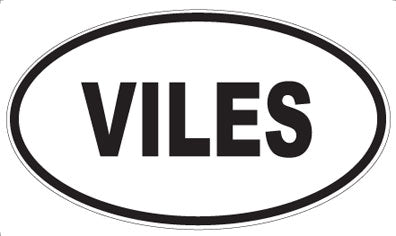 VILES - Oval Sticker