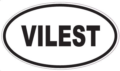 VILEST - Oval Sticker