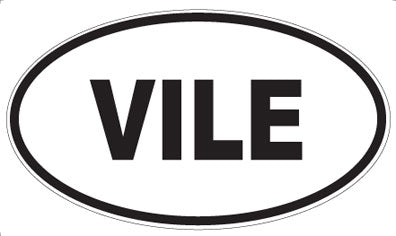 VILE - Oval Magnet