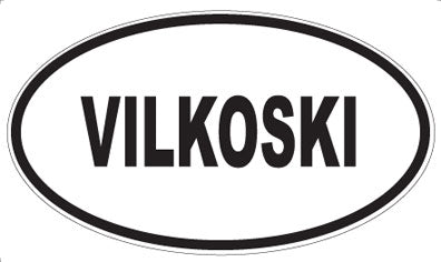 VILKOSKI - Oval Sticker