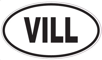VILL - Oval Sticker
