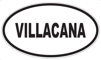 VILLACANA - Oval Sticker