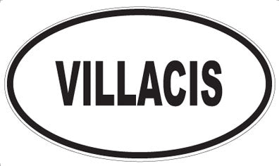 VILLACIS - Oval Sticker