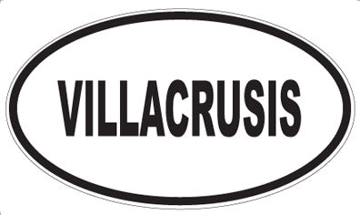 VILLACRUSIS - Oval Sticker