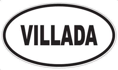 VILLADA - Oval Sticker