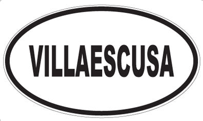 VILLAESCUSA - Oval Sticker