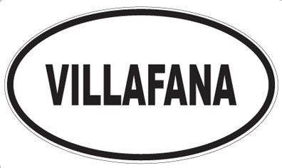 VILLAFANA - Oval Sticker