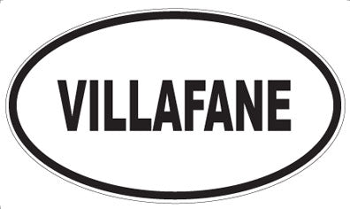 VILLAFANE - Oval Sticker