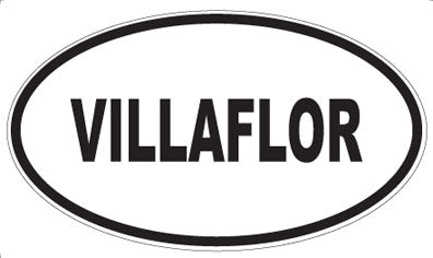 VILLAFLOR - Oval Sticker