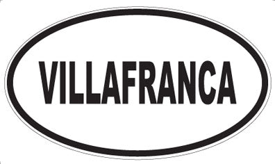 VILLAFRANCA - Oval Sticker
