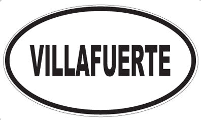 VILLAFUERTE - Oval Sticker