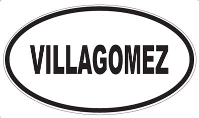 VILLAGOMEZ - Oval Sticker