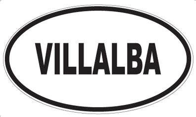 VILLALBA - Oval Sticker