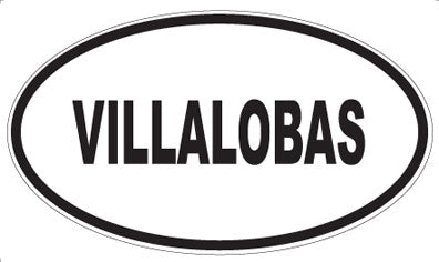 VILLALOBAS - Oval Sticker