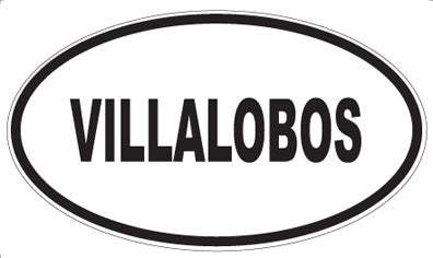 VILLALOBOS - Oval Sticker