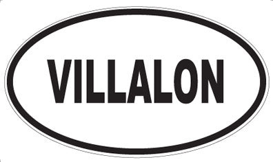 VILLALON - Oval Sticker